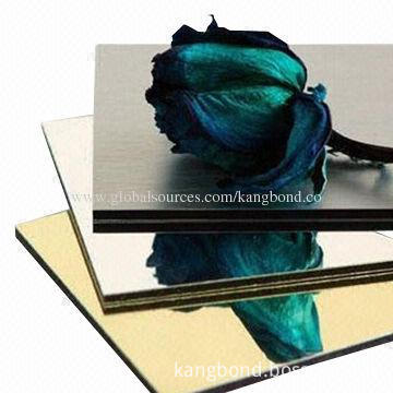 Silver & Golden Mirror Finished Aluminum Composite Panel ACP with water resistance